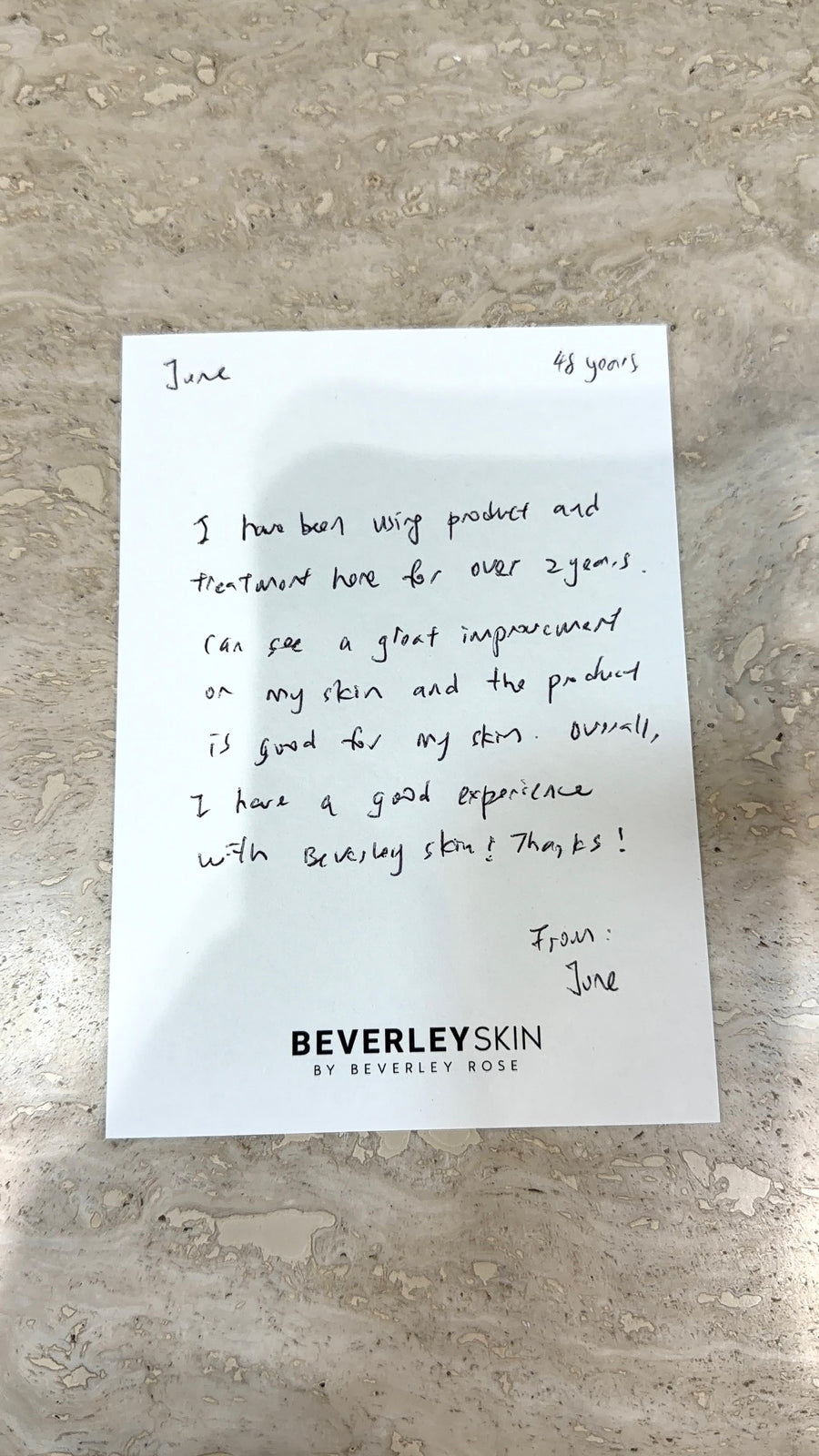 BeverlySkin customer review